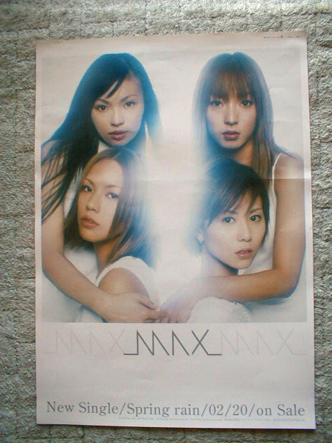 MAX 「Spring rain」 （ナナ、ミーナ、レイナ、リナ）のポスター