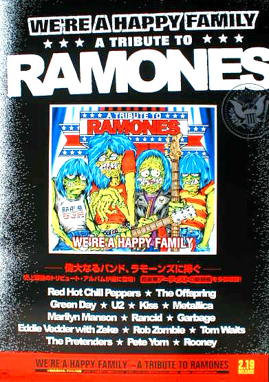 ラモーンズ 「We're a Happy Family: a Tribute to Ramones Import」のポスター