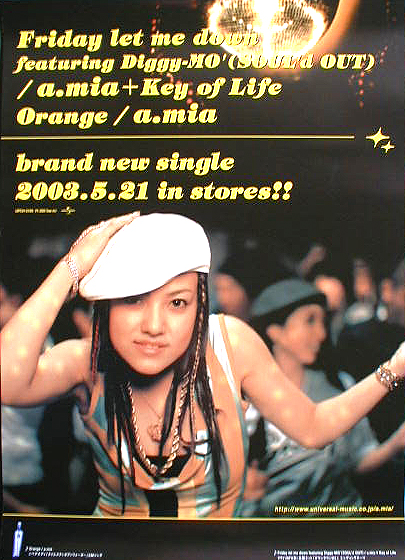 a.mia+Key of Life 「Friday let me down featuring Diggy-MO'(SOUL'd OUT)」のポスター
