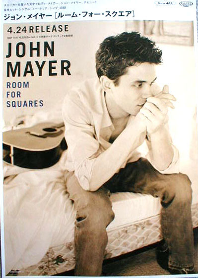 JOHN MAYER （ジョン・メイヤー）「ルーム・フォー・スクエア」のポスター