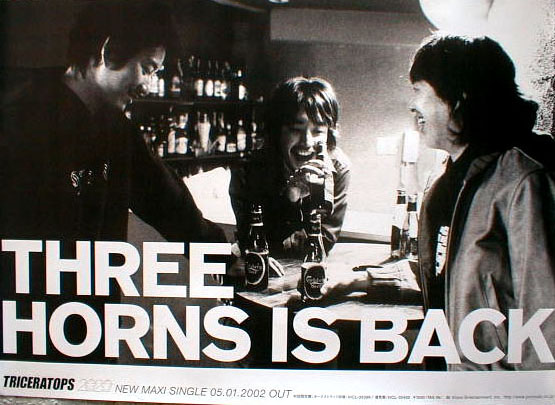 TRICERATOPS （トライセラトップス） 「THREE HORNS IS BACK」のポスター