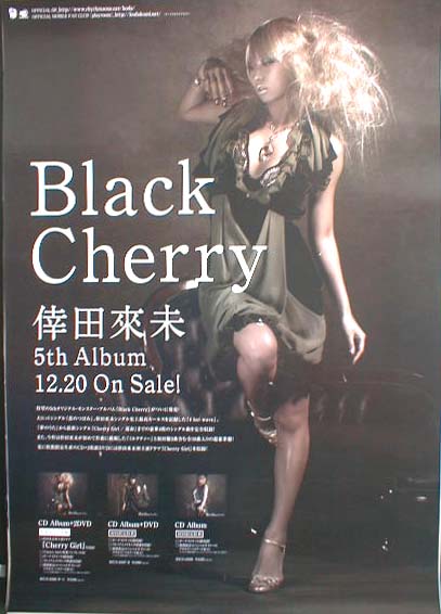 倖田來未 「Black Cherry」のポスター