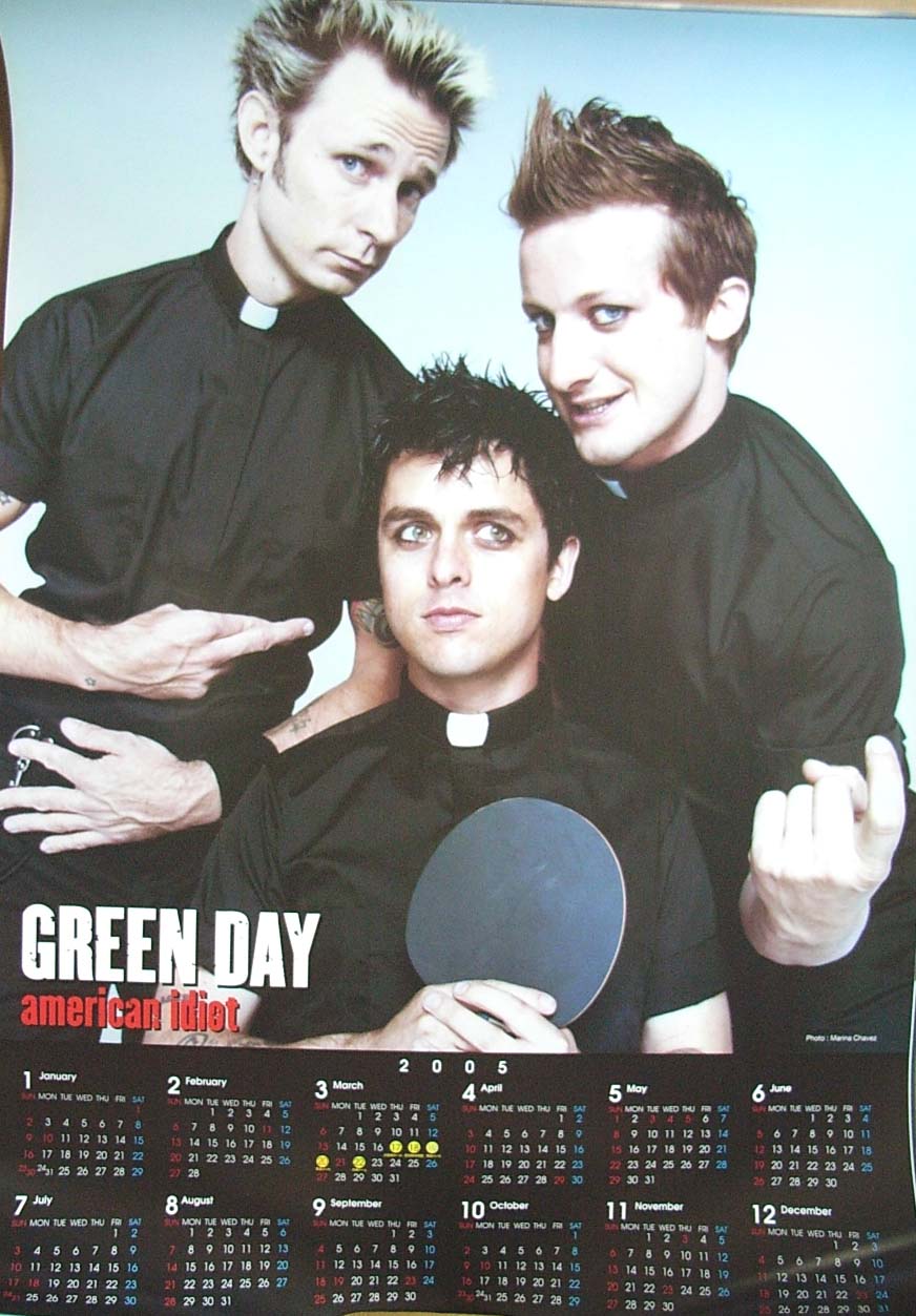 グリーン・デイ 2005年カレンダーのポスター