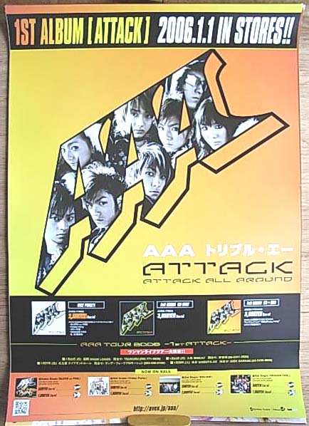 AAA 「ATTACK」のポスター
