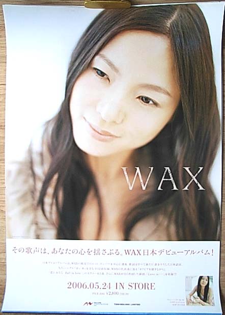 WAX 「日本デビューアルバム！」のポスター